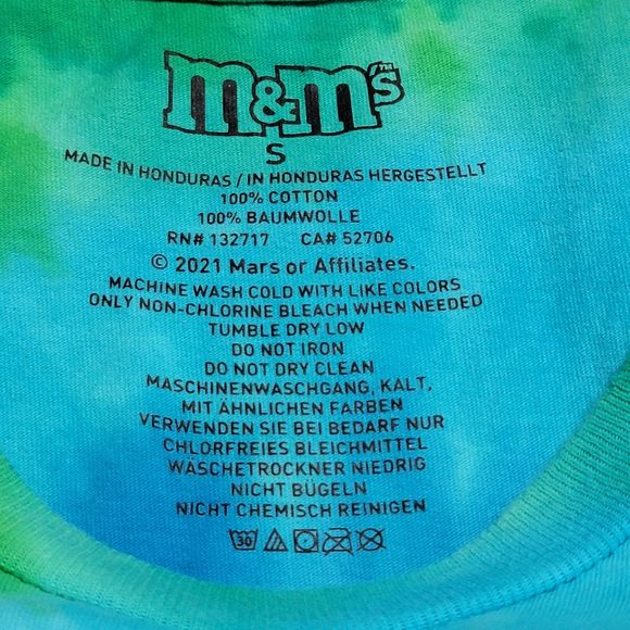 M&M's Graphic SS Tee Tie Dye - Size Small - Picture 4 of 4